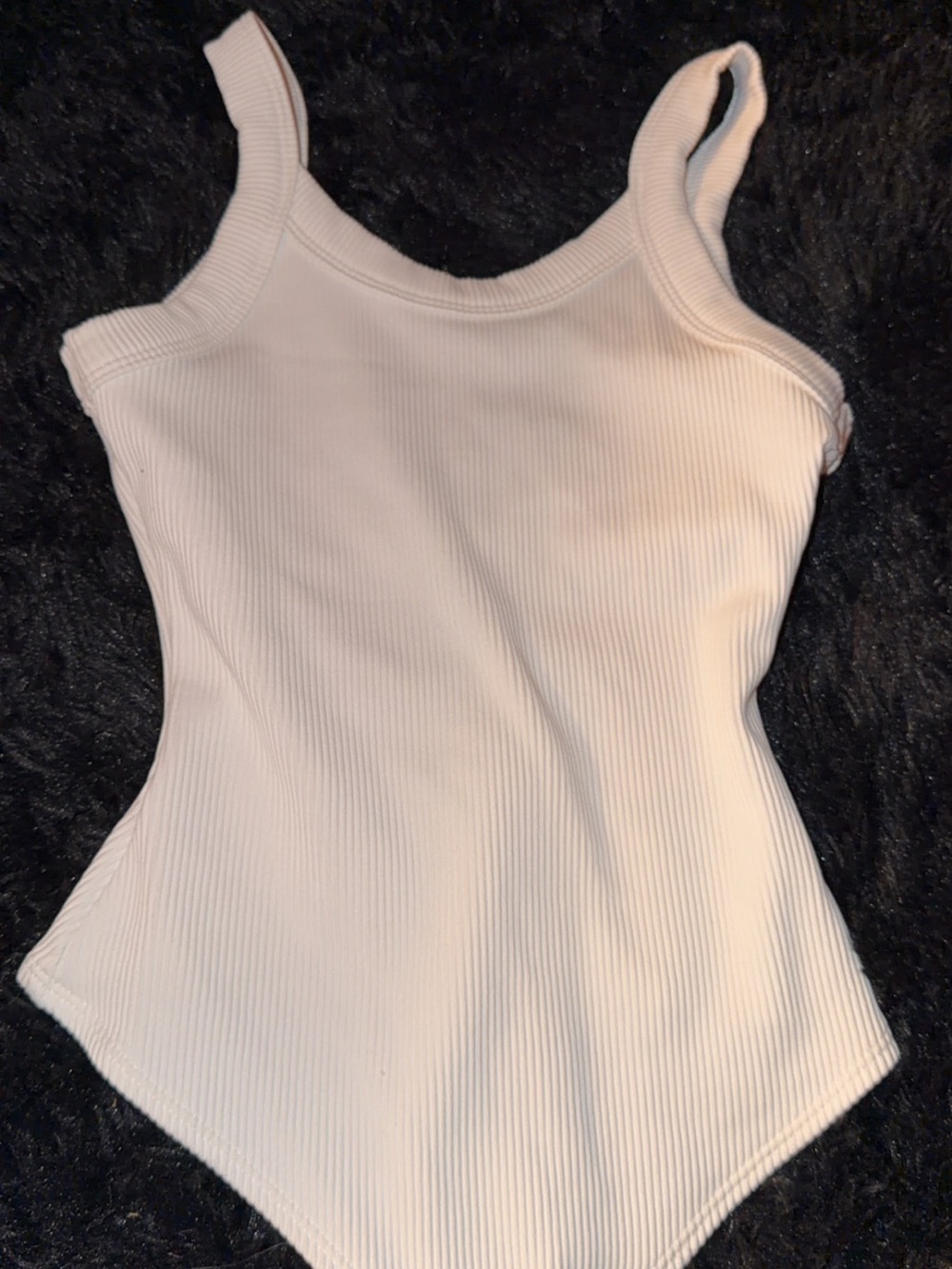 wild fable Cream Ribbed Scoop Bodysuit
